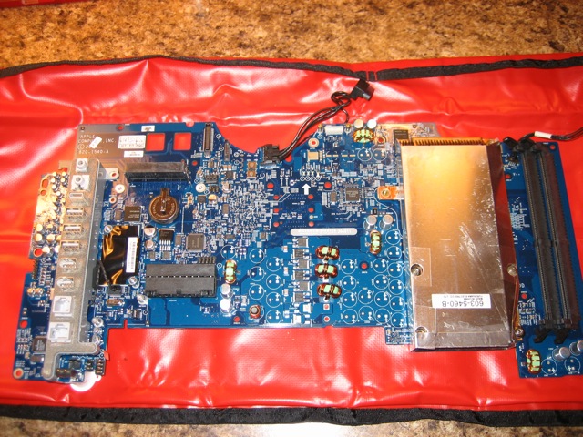 View of Logic Board Repair on iMac G5